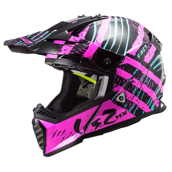Cross LS2 Fast Evo Verve Black Fluo Pink MX437