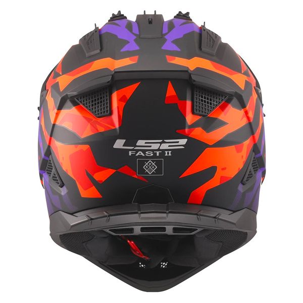 LS2 Fast II Grotesk Purple Orange MX708