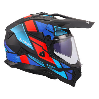 LS2 Pioneer II Block Black Red Blue MX702