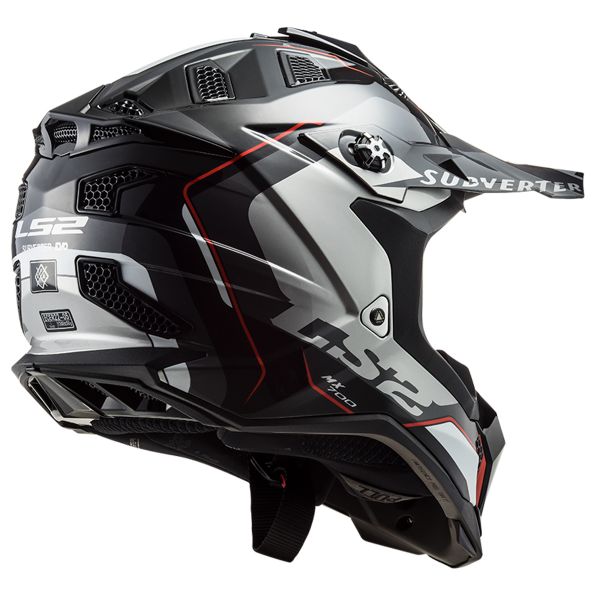 LS2 Subverter Arched Black Silver Titanium MX700