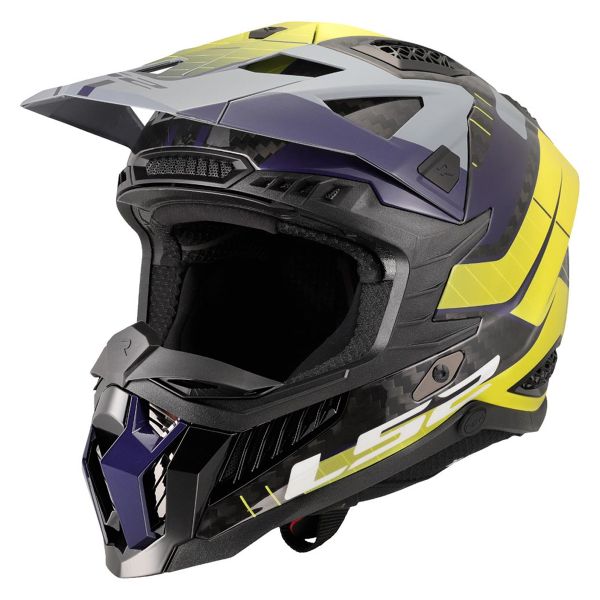 Cross LS2 X-Force Galuo Grigio H-Vis Giallo MX703 Cross LS2 X-Force Galuo Grigio H-Vis Giallo MX703
