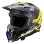 Casque Cross LS2 X-Force Galuo Grigio H-Vis Giallo MX703