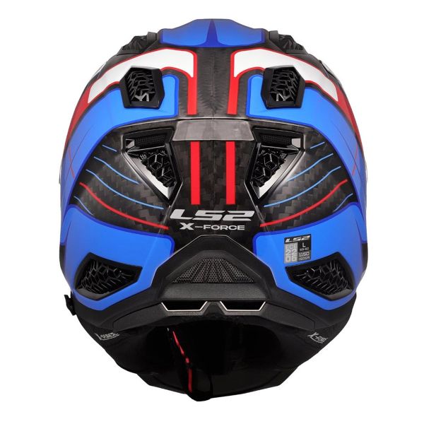 LS2 X-Force Galuo Bianco Rosso Blu MX703