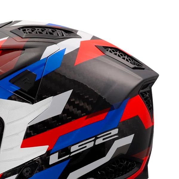 LS2 X- Force Phantom White Blue Red MX703