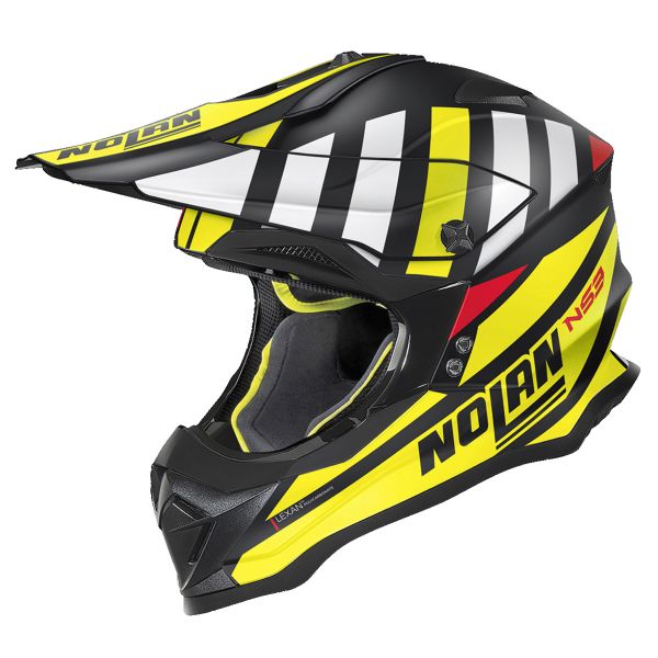 Casco Moto Nolan N53 Cliffjumper Flat Black Yellow White 75 pronto per  l'invio | iCasque.it