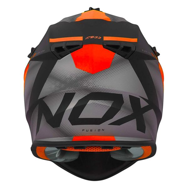 NOX N633 Fusion Matt Black Neon Orange