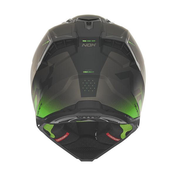 NOX N634 Nero opaco sfumato Verde