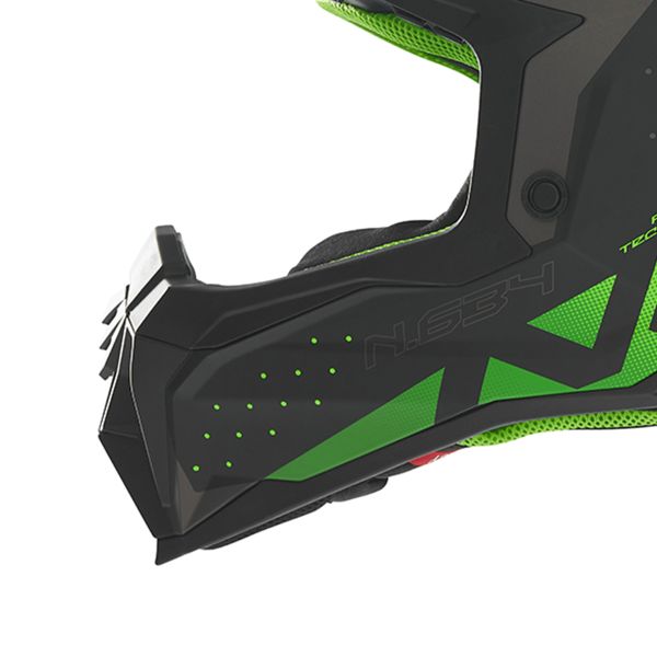 NOX N634 Nero opaco sfumato Verde