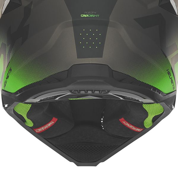 NOX N634 Nero opaco sfumato Verde