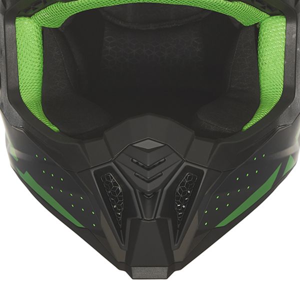 NOX N634 Nero opaco sfumato Verde