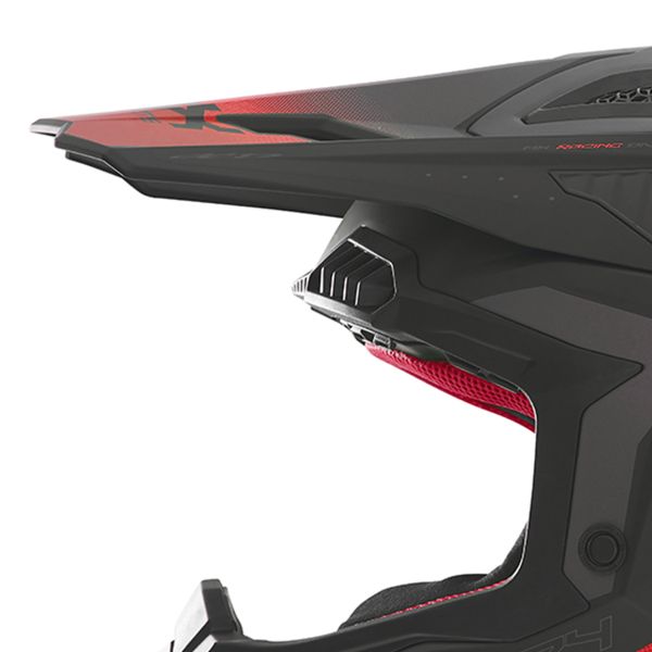 NOX N634 Nero opaco sfumato Rosso