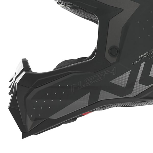 NOX N634 Nero opaco sfumato Argento