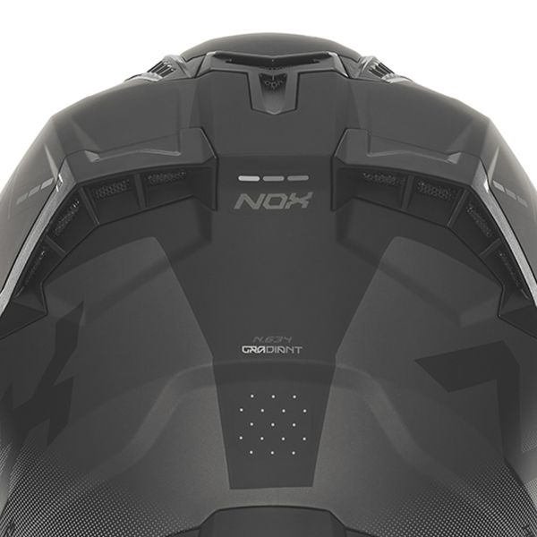 NOX N634 Nero opaco sfumato Argento