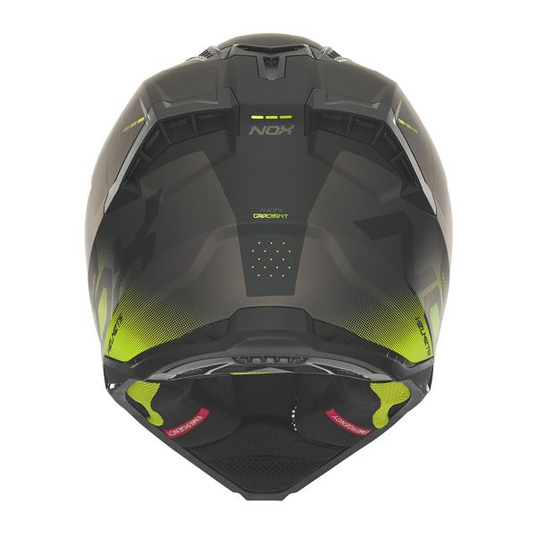 NOX N634 Nero opaco sfumato Giallo