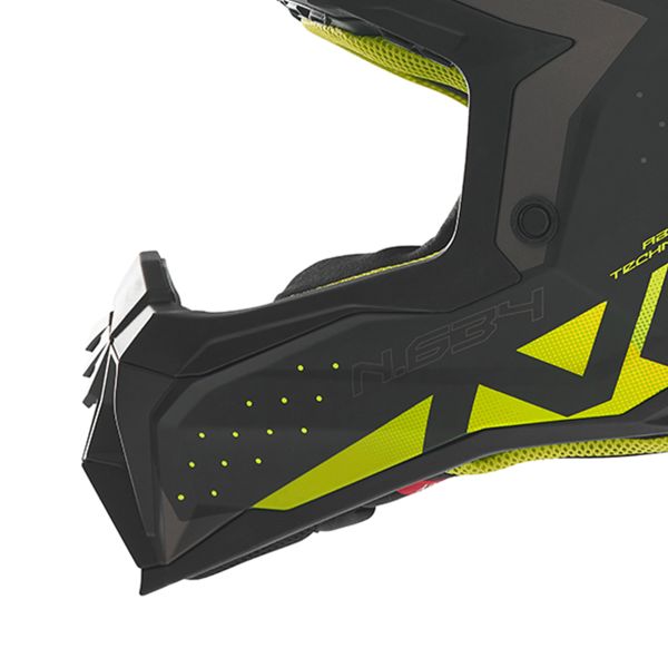 NOX N634 Nero opaco sfumato Giallo