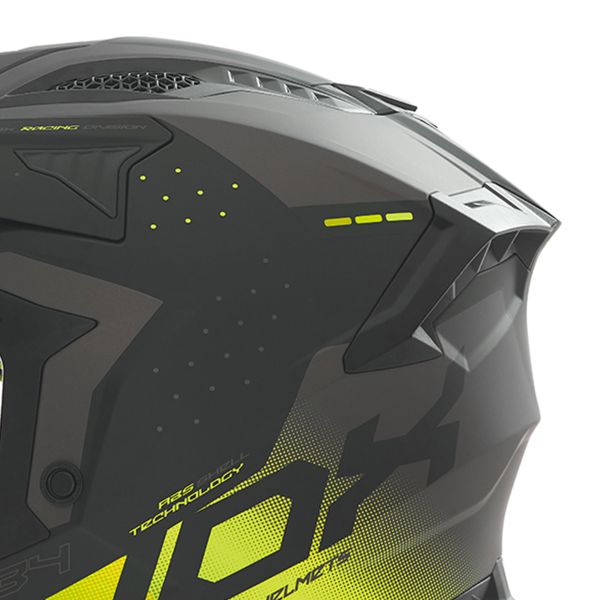 NOX N634 Nero opaco sfumato Giallo