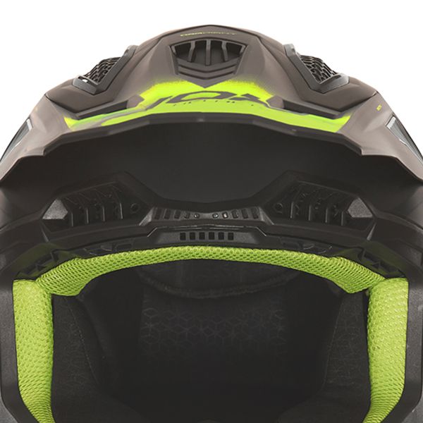 NOX N634 Nero opaco sfumato Giallo