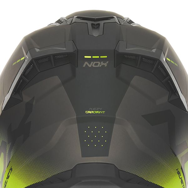 NOX N634 Nero opaco sfumato Giallo