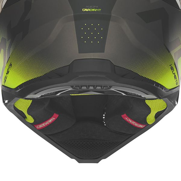 NOX N634 Nero opaco sfumato Giallo