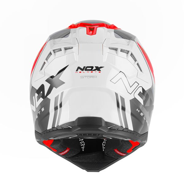 NOX N634 Storm White Red