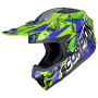 Casque Cross Scorpion Smx-10 Gasoline Green Blue Black