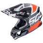 Casque Cross Scorpion VX-16 Evo Air Analogico Nero Rosso