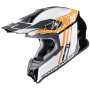 Casque Cross Scorpion VX-16 Evo Air Lignes Black Orange
