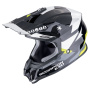 Casque Cross Scorpion VX-16 Evo Air Rod Nero Giallo Fluo