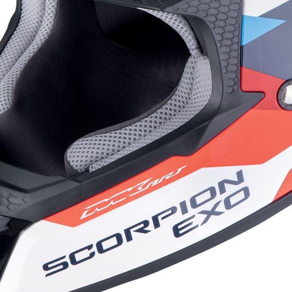 Scorpion VX-16 Evo Air Rod Bianco Rosso Blu