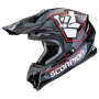 Casque Cross Scorpion VX-16 Evo Air Rok Black Grey Red