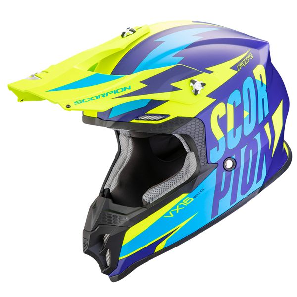 Cross Scorpion VX-16 Evo Air Slanter Blue Matt Yellow Fluo