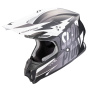 Casque Cross Scorpion VX-16 Evo Air Slanter Matt Black Silver