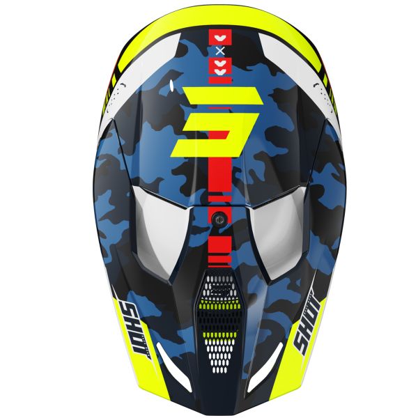 SHOT Furious Flash Blu Giallo Neon Lucido 2.0