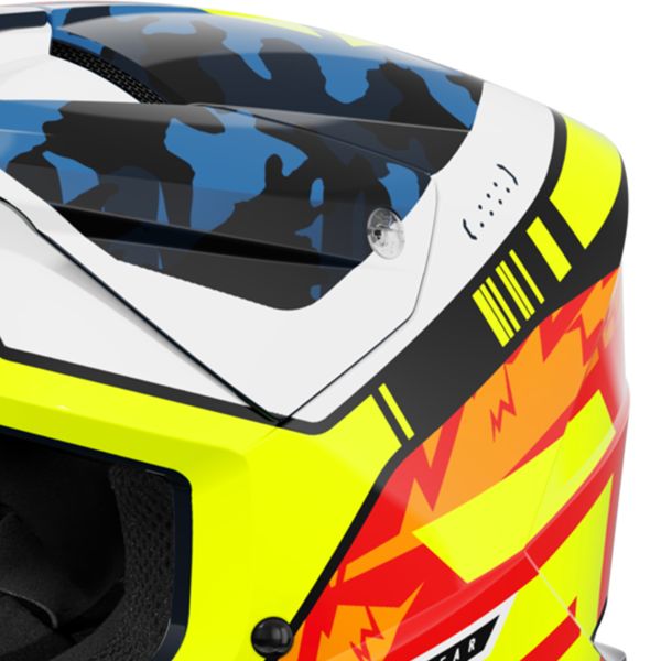 SHOT Furious Flash Blu Giallo Neon Lucido 2.0