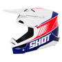 Casque Cross SHOT Furious Peak Blue Red Glossy