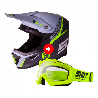 Cross SHOT Furious Storm Dark Grey Neon Yellow Matt + Assault Neon Yellow
