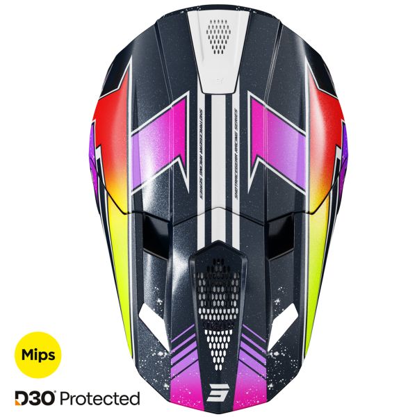 SHOT Lite Racing Blue Neon Yellow Pearly 2.0