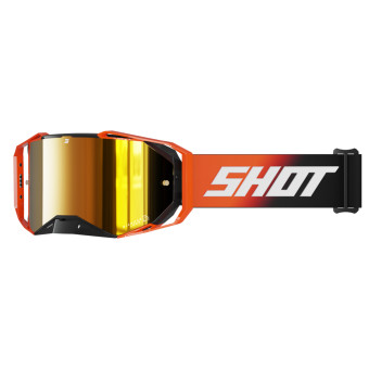 Maschera Cross SHOT Occhiali Lite Solid Orange lucidi