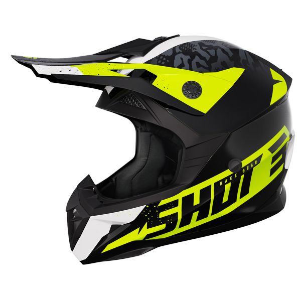 Cross SHOT Pulse Airfit Black White Neon Yellow Glossy