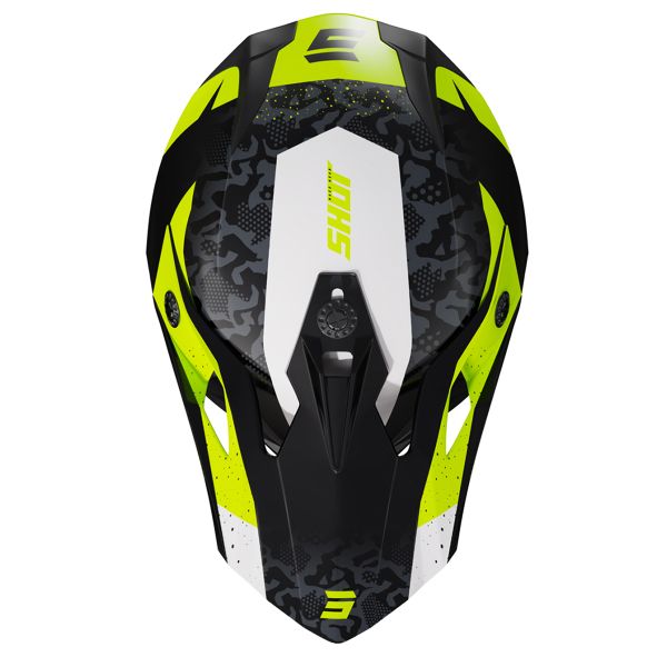 SHOT Pulse Airfit Black White Neon Yellow Glossy