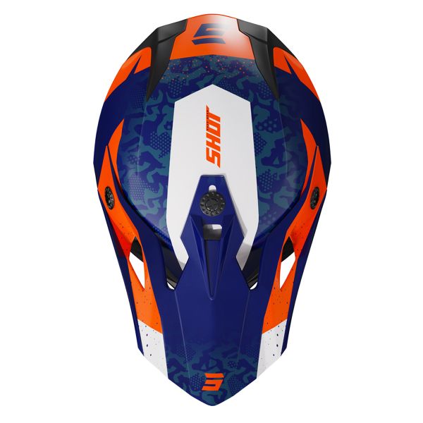 SHOT Pulse Airfit Blue White Orange Glossy