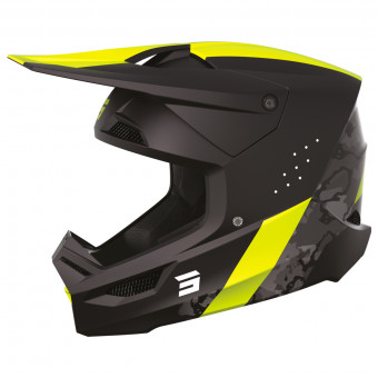 Cross SHOT Race Camo Neon Yellow Matt