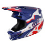 Casque Cross SHOT Bestia della velocit Blu Rosso Perlato