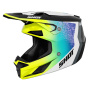 Casque Cross SHOT Ibrido di velocit giallo neon lucido