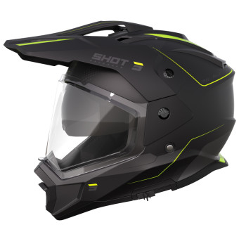 Integrale SHOT Trek Max Vision Rally Nero Giallo Neon Opaco