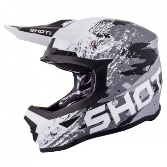 Casque Cross SHOT Furious Counter Nero Bianco Opaco Casque Cross SHOT Furious Counter Nero Bianco Opaco