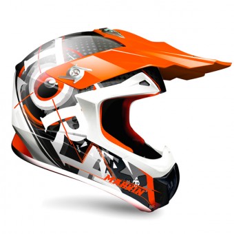 Casque Cross Torx Marvin 3 Eyes Neon Arancione Grigio Casque Cross Torx Marvin 3 Eyes Neon Arancione Grigio