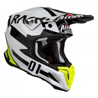 Airoh Twist Racr Nero Bianco Giallo