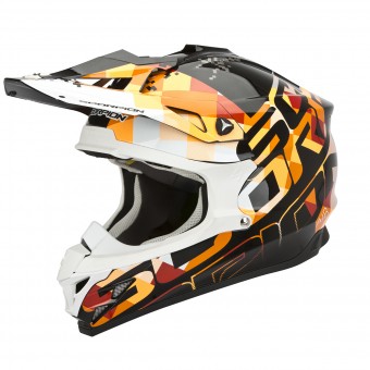 Casque Cross Scorpion VX-15 Evo Air Grid Nero Arancione Casque Cross Scorpion VX-15 Evo Air Grid Nero Arancione