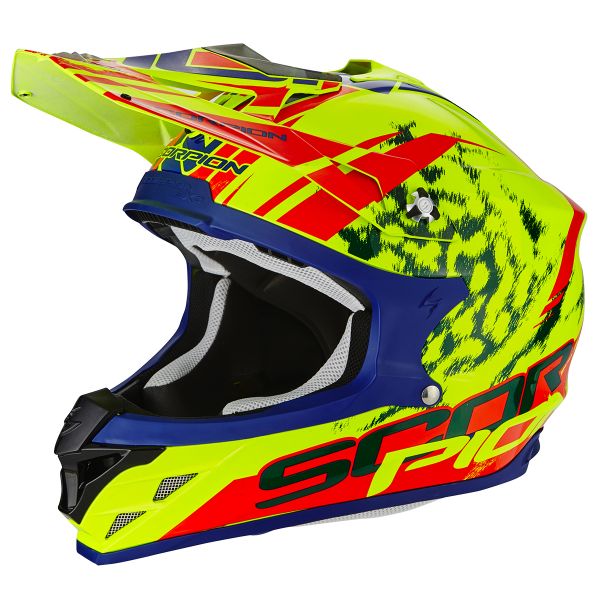 Cross Scorpion VX-15 Evo Air Kistune Neon Yellow Red